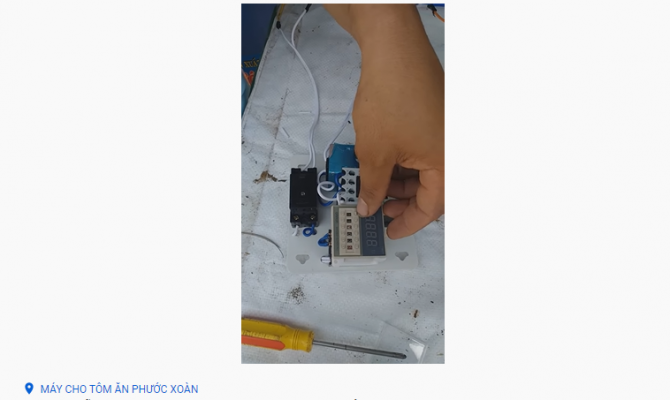 Hướng dẫn sử dụng máy cho tôm ăn 2 ngày tuổi 0978752493